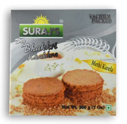 SURAJ'S Dry Bhakhri Khakhra Methi Karela 7 OZ
